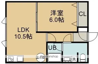 CASA港町【102号室】の間取り