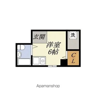 ポートビル坂本【5階】の間取り