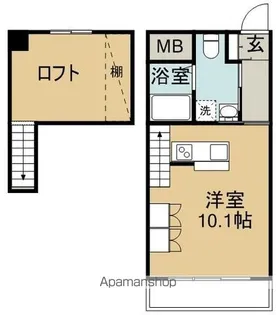 ロフティ五日市【1階】の間取り