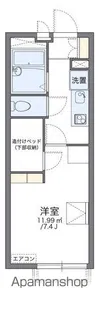 レオパレス与野アムール【3階】の間取り