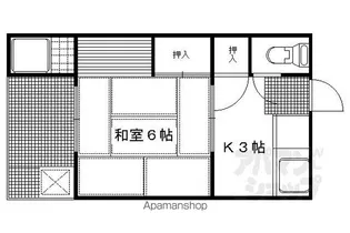 西野荘【7号室】の間取り