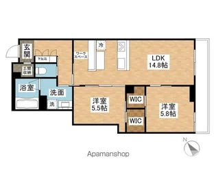 フォルトゥナ【202号室】の間取り
