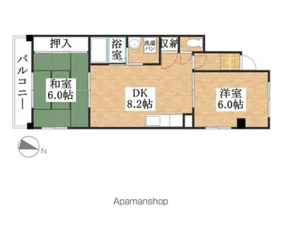 エクセラ歌里【401号室】の間取り