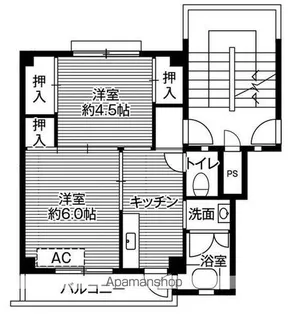 ビレッジハウス細江1号棟【3階】の間取り