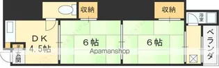八戸ノ里文化Ⅱ【1階】の間取り