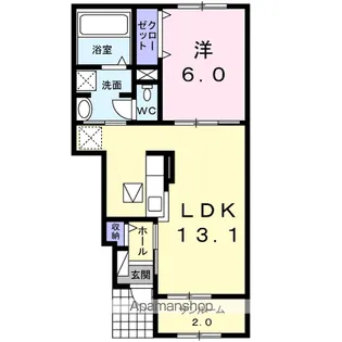 メゾン・ベル【1階】の間取り