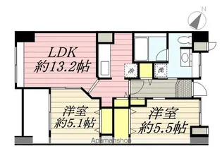レジディア天神南【11階】の間取り