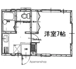 力登美鶴荘【202号室】の間取り