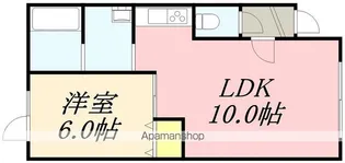 ポールスター桔梗【101号室】の間取り