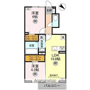 CLASSEUM桶川泉III I【1階】の間取り