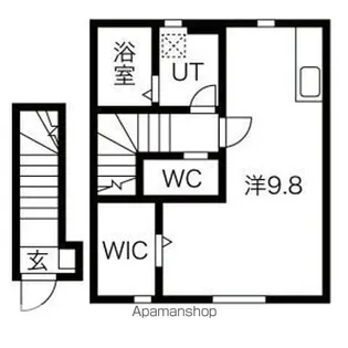 ル・メイユール東宮野目A棟【2階】の間取り