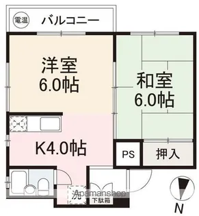 小西マンション(多賀町)【3階】の間取り