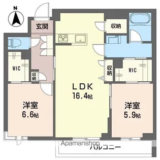 チップ【102号室】の間取り