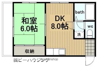 濱ビル12【4階】の間取り