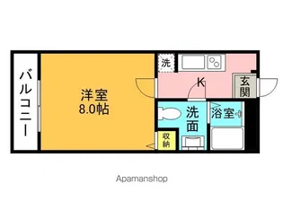 サン・ルモンド岡山手【1階】の間取り