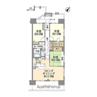 フェルモ千葉ミッドレジデンス【12階】の間取り