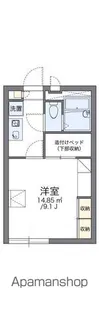 レオパレスヴィラ笹山【106号室】の間取り