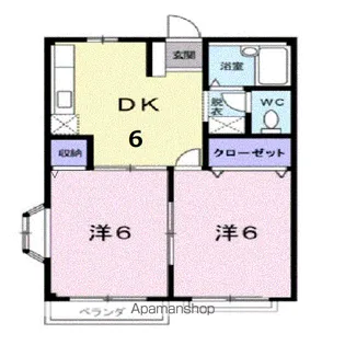 ドリームハイツ【2階】の間取り