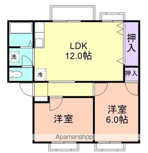 ローズアベニュー【2階】の間取り