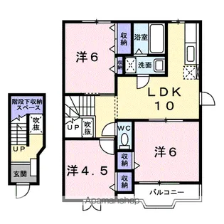 フレッシュヒルズ紅梅谷Ⅱ【2階】の間取り