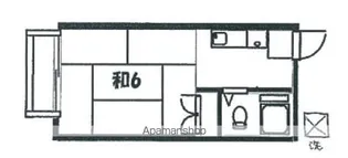 タカセハイツ【2階】の間取り