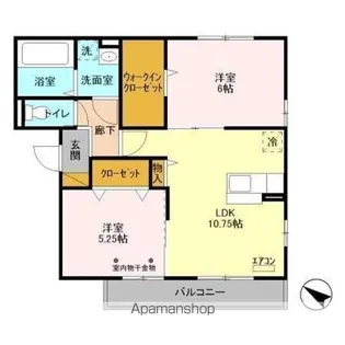 スカイハイムII【3階】の間取り