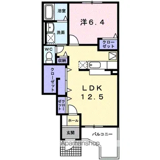 フレスクーラ Ⅲ【1階】の間取り