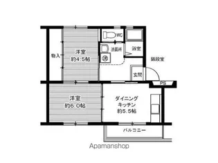 ビレッジハウス笹川8号棟【110号室】の間取り