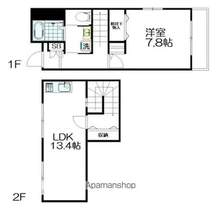 コートアゼリア【1階】の間取り