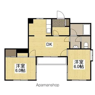 シャインブライト桑田【4階】の間取り