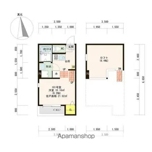 プランドール長栄【1階】の間取り