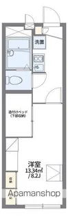 レオパレスアヴェニール【203号室】の間取り