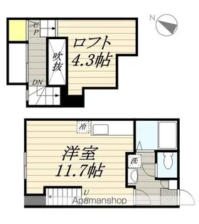 MAISONETIC姪浜【1階】の間取り
