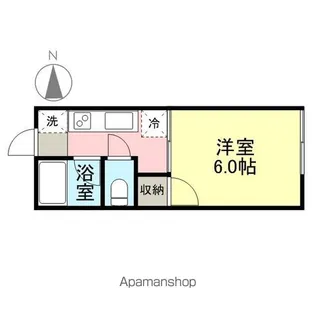パインテラス【102号室】の間取り