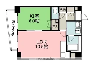 グレイスKIMURA【6階】の間取り