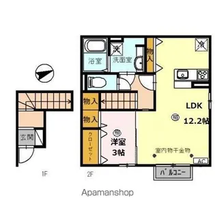 アスコット【2階】の間取り