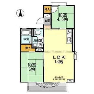 コーポエルノリタケ A【1階】の間取り