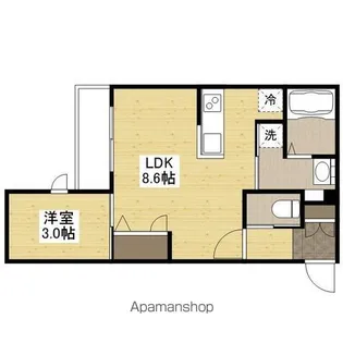 月光南観音零番館【2階】の間取り