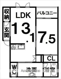 TOWN AK01【102号室】の間取り