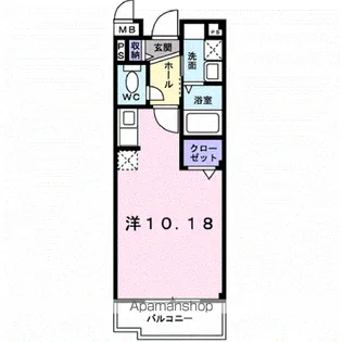 フラン リュエル ルナ【2階】の間取り