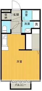 チェリーブロッサム【102号室】の間取り