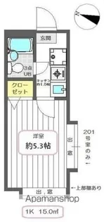 リーベル綾瀬B【2階】の間取り