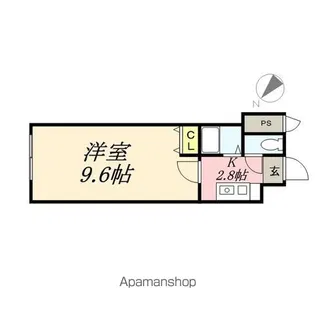 アリビオ天神東【7階】の間取り