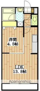 ラ・メゾンアンソレイユ【3階】の間取り