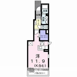 ミルト住吉Ⅰ【1階】の間取り