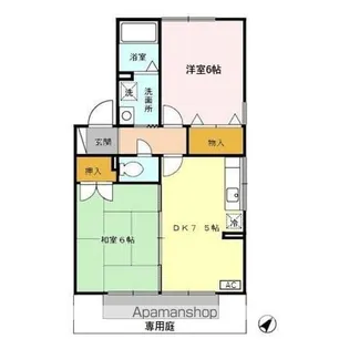 ノースバード【1階】の間取り