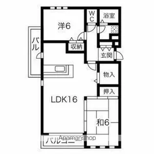 セントラルカミヤシロ【3階】の間取り