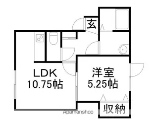 GOURMET CROSS(ガーメットクロス)【3階】の間取り