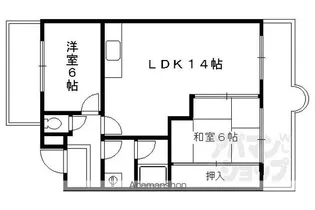 シャンポール蘭【302号室】の間取り
