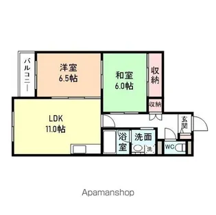 サンサーラ大町【102号室】の間取り